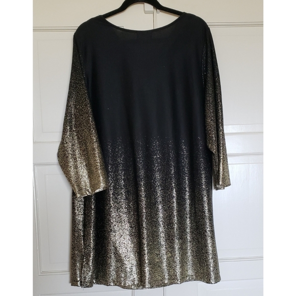 🔥NWT / AVENUE / TOP / BLACK & GOLD / 26/28W - Picture 2 of 10